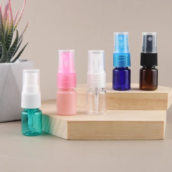 100tk 5ml Tühi Mini Spray Plastikust Selge Pudel Vedelikku Kosmeetikatoodete Pakendid,Pihusti Pump Udu Pihusti parfüümidele PET Pudel