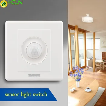 2018 uustulnukad 220v 86 seina smart home led Infrapuna kontroll energiasäästu viivitus Tuled, Lambid motion sensor valguse lüliti