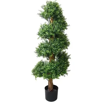 48-Tolline Kunstlik Spiraal Puu – Pottidesse Pukspuu Võltsitud Taim