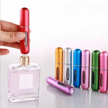 5 ml Parfüümi Täitke Pudel Kaasaskantav Mini Korduvtäidetavaid Spray Purki Lõhn Pump Tühi Kosmeetika Konteinerid Pihusti Reisi Vahend Kuuma