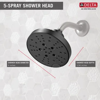 5-Spray Dušš Pea Näitab Tarvikud Kummi Spray Augud Vannituba