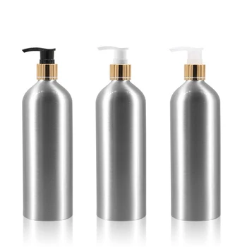 5tk 500ml Tühi Alumiiniumist Pudelid vedelseep Kuld Pump Paagi Jaoks Isikliku Hügieeni Emulsioon -, Plast -, Pumba-ja Kosmeetikatooted Mahutid