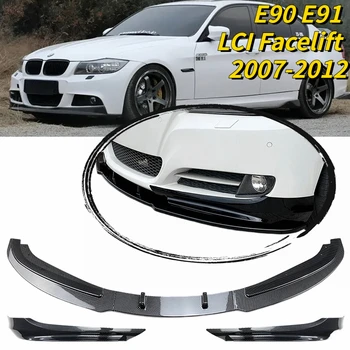 5TK BMW 3-Seeria, E90 E91 LCI Facelift Auto esistange Lip Body Kit Spoiler Splitter Kaitseraua Canard Huule Splitter 2007-2012