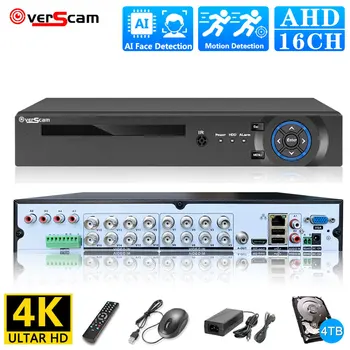 8MP 4K Video Valve AHD DVR Audio näotuvastus 16CH 8 Kanali Hübriid DVR NVR 6 1 H. 265+ XVI TVI CVI NVR AHD DVR Xmeye