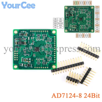 AD7124-8 Multi-Channel ADC Andmete kogumise Moodul AD7124 Lai Toitepinge DC2.7-6V RS232 Serial Port andmekogumis-Juhatuse
