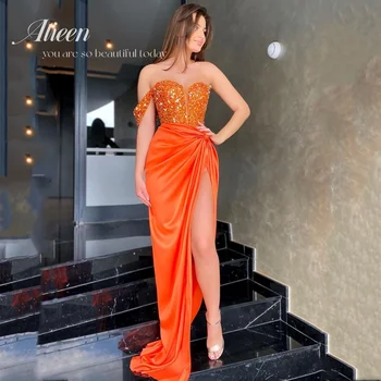 Aileen Pulmapidu Kleit Naiste Elegantne Luksus õhtukleidid Naistele 2022 Oranž Kohandatud Kord Kleidid Litrid Rüü Pikk