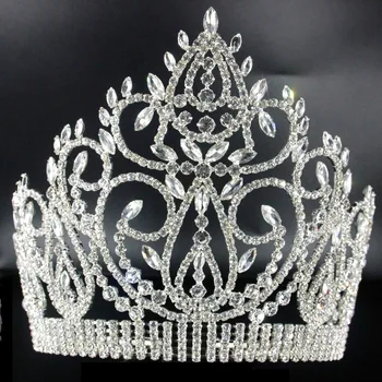 AINAMEISI Uus Peen Mood Bridal Crown Pulm Sulamist Rhinestone Crown Kuninganna Sünnipäeva Anti-Slip Kamm Peapael Ehted