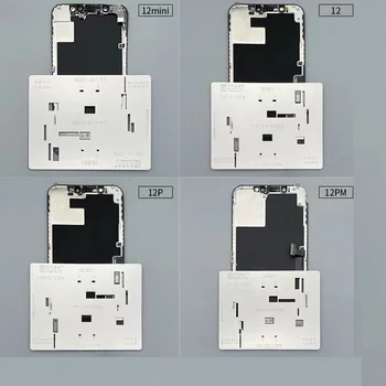 AMAOE LCD-Ekraani Flex Kaabel Kaitse Terasest Šabloon iPhone 11 12 13 Mini Pro Max IC Ploshing Remont Pop-up Ekraan Šabloon