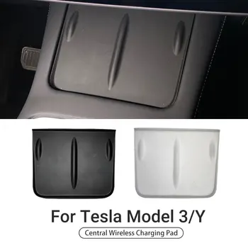 Auto Juhtmeta Laadija Pad Tesla Model 3 / Y Non-Slip Matt, Tolmu-Tõend, QI Telefoni Laadija Pad Auto Tarvikud