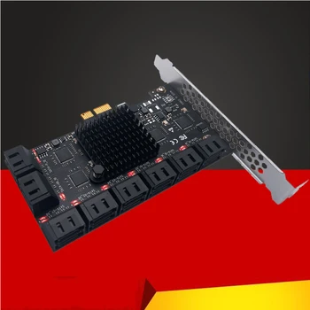 Chi Kaevandamise Ärkaja PCIE SATA PCI-E Adapter-16-Port SATA Controller PCI Express X1, et SATA3.0 6Gbps Liides Määr laienduskaardi