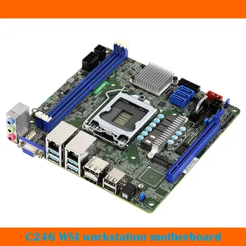 Eest ASRock LGA1151 C246 WSI Workstation Toetab E2100/2200 DDR4 ECC Täielikult Testitud
