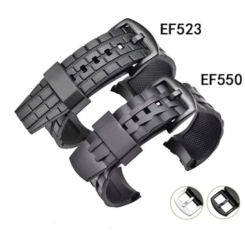 eest Casio Edifice Seeria Rihm EF-550/EF523 Kummist Vaadata Rihmad Casio EF550 Sukeldumine Sport Watchband Käepaela Käevõru