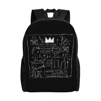 Isikliku Basquiats Seljakotid Naised Mehed Basic Bookbag Kooli Kolleegiumi Pop Art Kotid