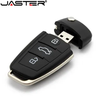JASTER Auto Võtmehoidja USB Flash Drive 64GB Must Pen Drives 32GB Plastikust Memory Stick 16GB Maht Müügi U Disk 8GB 4GB 128GB