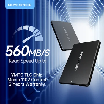 MOVESPEED SATA 3.0 SSD 560MB/s Sisemine Solid State Drive Maxio 1102 Kontrolli TLC-Nand Flash SATA3 SSD Drive jaoks Lauaarvuti Sülearvuti