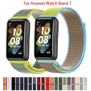 Nailon aas Rihma Huawei band 7) Sport Rihm Smartwatch tarvikud Reguleeritav Asendamine Käevõru Huawei watch band 7