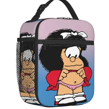 Naljakas Mafalda Isoleeritud Lõuna Kott Naistele Resuable Quino Koomiks Koomiks Külmik Termilise Lunch Box Office Töö Kooli