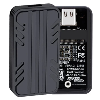 NVMe SATA SSD Ruum Tüüp-C USB3.1 M. 2 SSD Puhul Gen2 10Gbps Kõvaketta Ruum Alumiinium Dual-Protokolli M. 2 2230