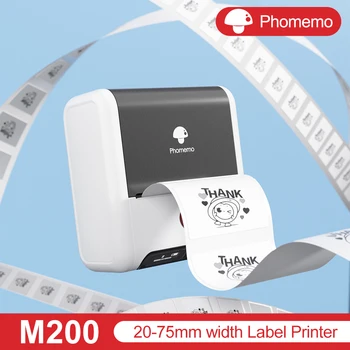 Phomemo M200 Termilise Traadita Label Printer Kleebis Mini Printer Label Maker Hind Printerid Printida Master Labeing Masin