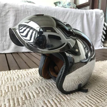Professional Racing Drifting Casque Peegel Hõbe Kroom Casque Moto Capacete Moto Kasko Off-road Mootorrataste Helmet