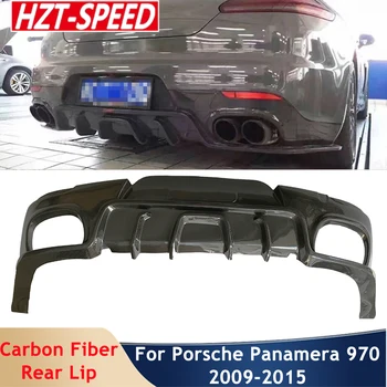 Tagumine Lip Bumper Difuusor Carbon Fiber Auto Boty Muutmine Komplekt Porsche Panamera Muuta Turbo 2010-2016 Protector