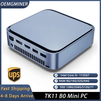 TK11-B0 Intel Mängude Mini PC: 11. Gen i5-1135G7, Quad Core, Väike ja Kaasaskantav Arvuti Mängimine, Tööstus -, ja Kontoris