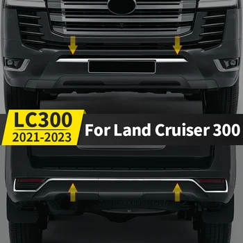 Toyota Land Cruiser 300 LC300 2022 Väljast Auto Kaunistamiseks Tarvikud Ees Tagasi Kaitseraua Kroom Ribad Tuning Body Kit