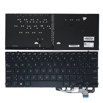 Tšehhi Norra Taustvalgustusega Klaviatuur ASUS Zenbook UX391 UX391U UX391FA-XH74T Asendamine Klaviatuurid Sinine Keycaps 0KNB0-2606CS00