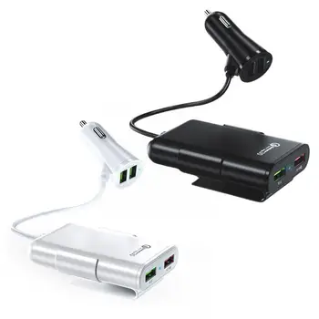 Universaalsed 4-Port USB autolaadija QC3.0 2.4 3.1 Power Adapter USB vala Kiire Laadimine 5.6 jala Pikendus Juhe-Kaabel Telefoni R3U8
