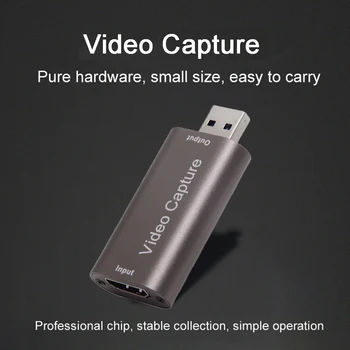 USB 3.0 Digital Video Capture Card 4K HDMI-Ühilduva Video Capture Live Streaming Box Salvestus PS4 Mobiilne Mängu DVD-Videokaamera