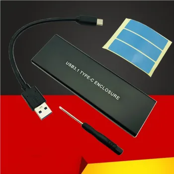 UUED M2 SSD Puhul NVME Ruum M. 2 USB-3.1 C-Tüüpi SSD Ruum Adapter NVME SSD Ketta Box M. 2 SSD puhul 2230-2280 NVME SSD