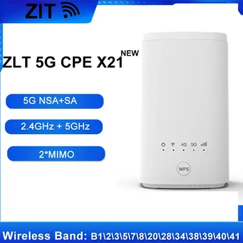 uus 5G toote CPE ZLT X21 WIFI ruuter traadita ruuter koos SIM-kaart 5g dual Band NSA+SA modem B1\2\3\5\7\8\20\28\34\38\39\40\41