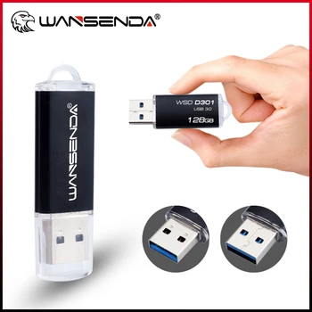 WANSENDA USB 3.0 Flash Drive 128GB Metallist Pen Drive 256GB 64GB 32GB 16GB Kaasaskantav Memory Stick kiire Pendrive Thumbdrive