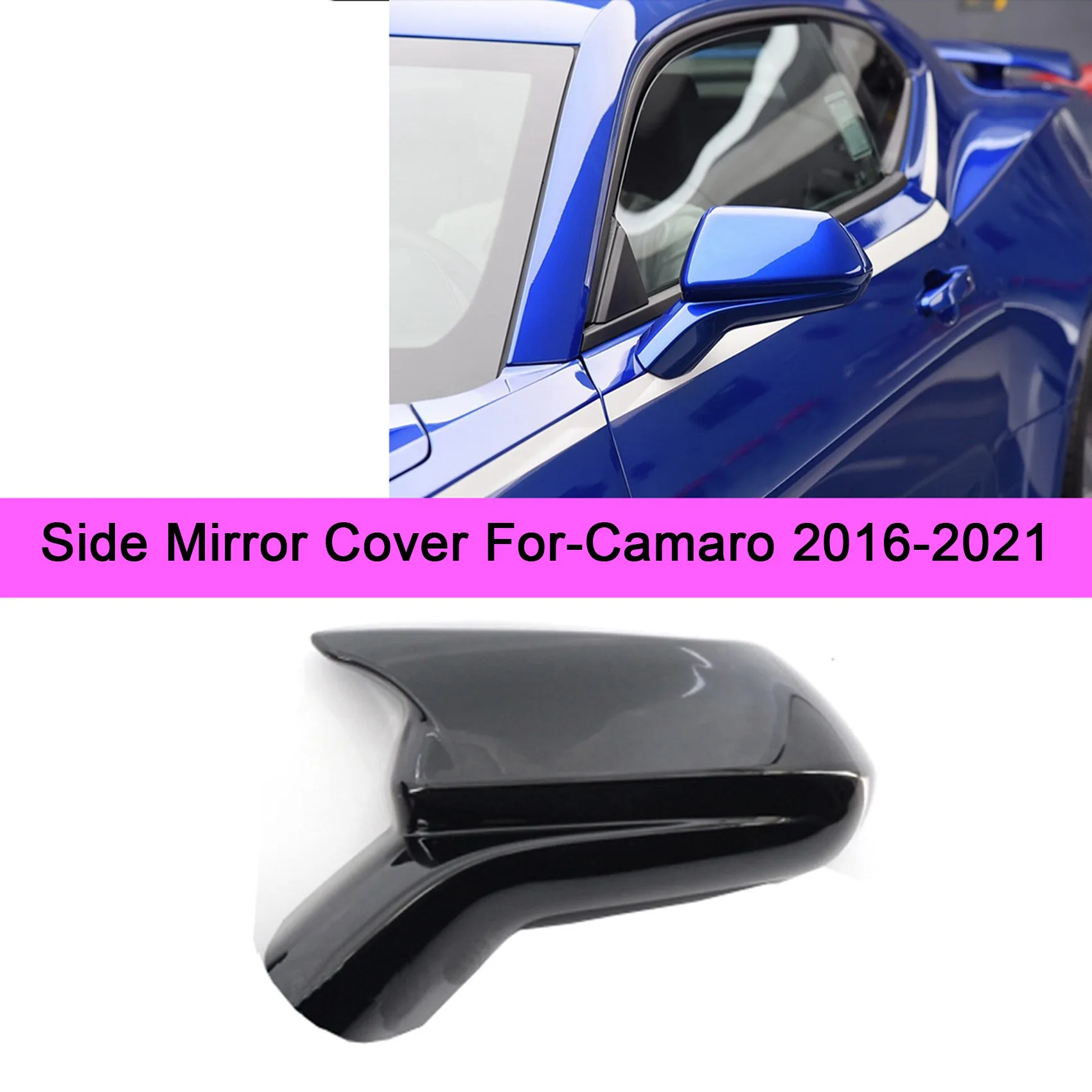 Auto Musta Tahavaatepeeglit Külje Peegli Kate Sisekujundus Jaoks-Chevrolet Camaro 2016-2021