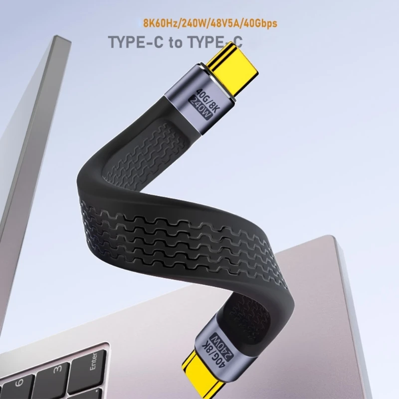 Vastupidav Lühike USB-C-USB-Kaabel C Kiirem Laadimine & 8K Video-C Tüüpi Juhe