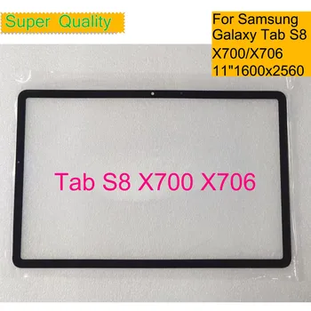 Asendus Samsung Galaxy Tab S8 X700 Puutetundlik Paneel Tablett S8 5G X706 Välimiste LCD Klaasist Objektiiv OCA Liimi
